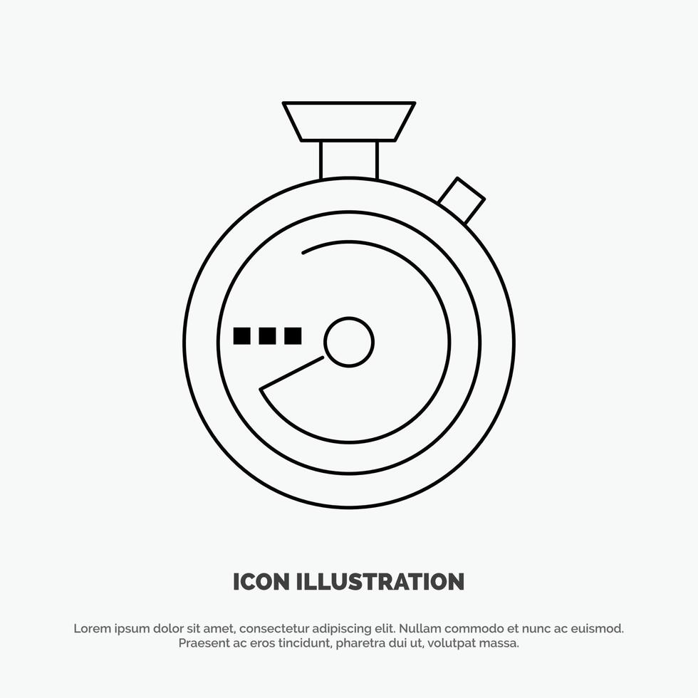 Browse Compass Navigation Location Vector Line Icon