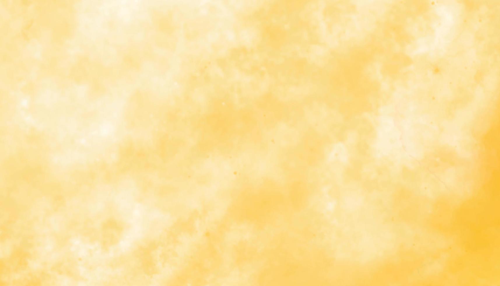 fondo de acuarela amarillo suave abstracto. nubes amarillas creativas y tonos blancos textura dibujada a mano. lienzo de acuarela con textura de papel de acuarela para un diseño creativo moderno. lavar agua vector