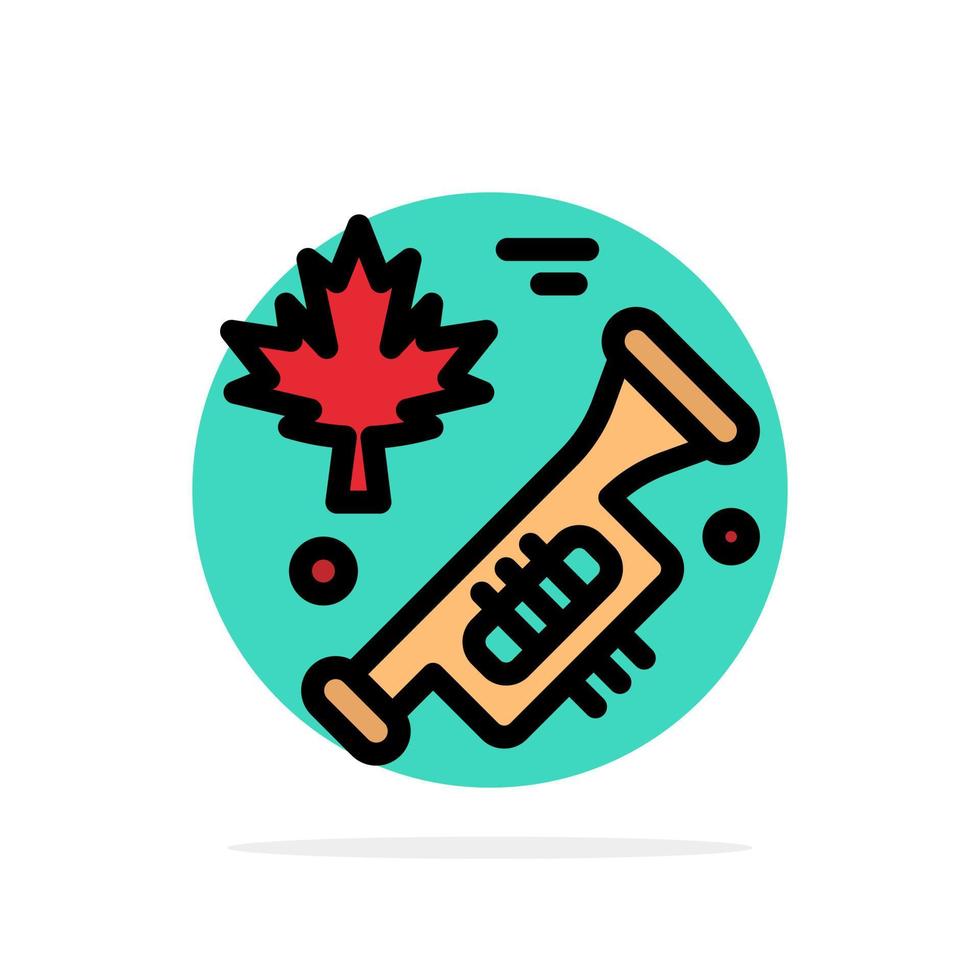 Canada Speaker Laud Abstract Circle Background Flat color Icon vector