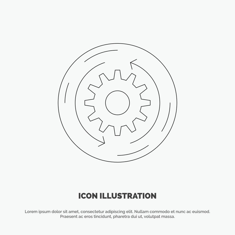 Solution Business Company Finance Structure Line Icon Vector