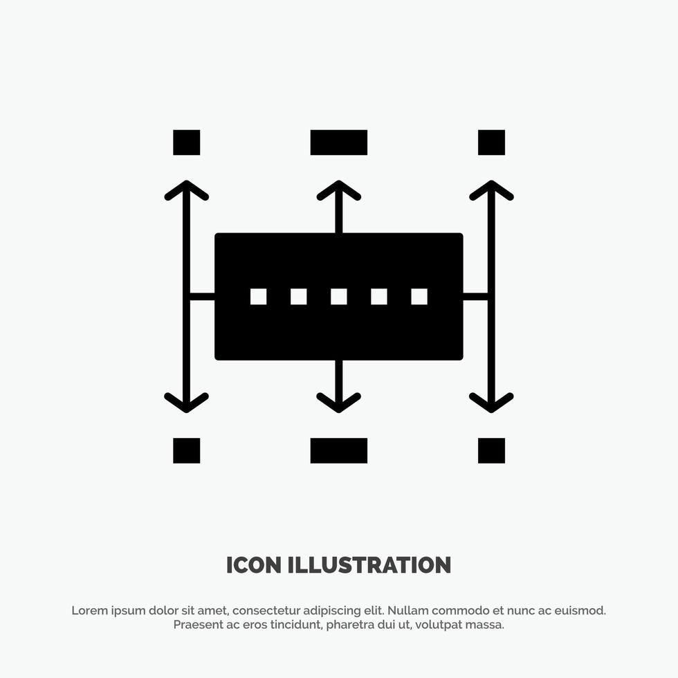 Workflow Workflow Planning Business Modern Planning solid Glyph Icon vector