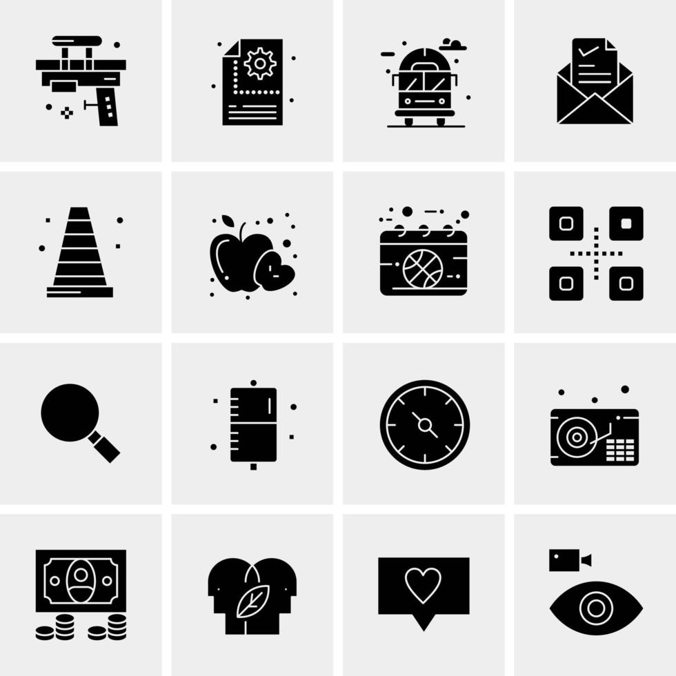 16 Universal Business Icons Vector Creative Icon Illustration to use in web and Mobile Related project