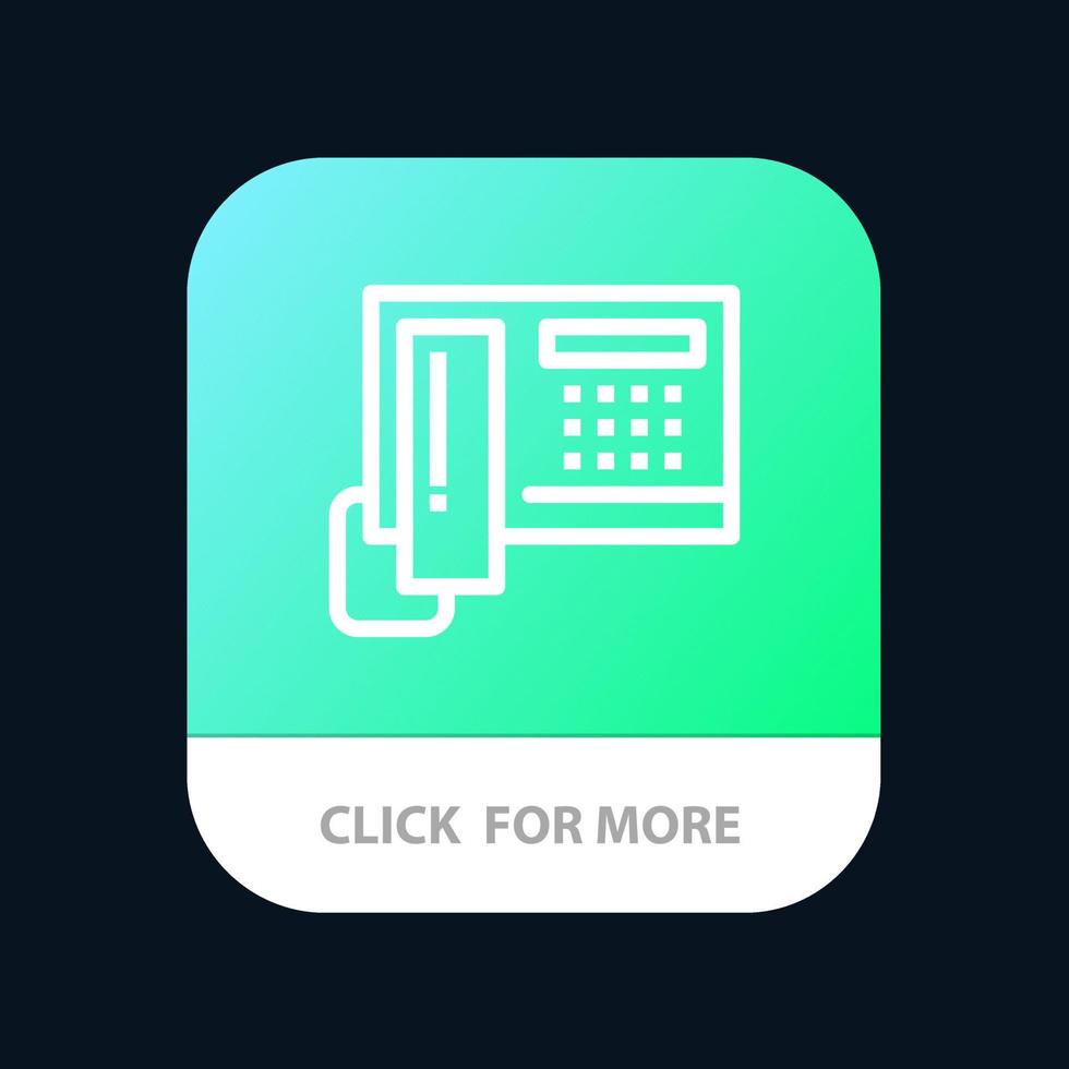Telephone Phone Cell Hardware Mobile App Button Android and IOS Line