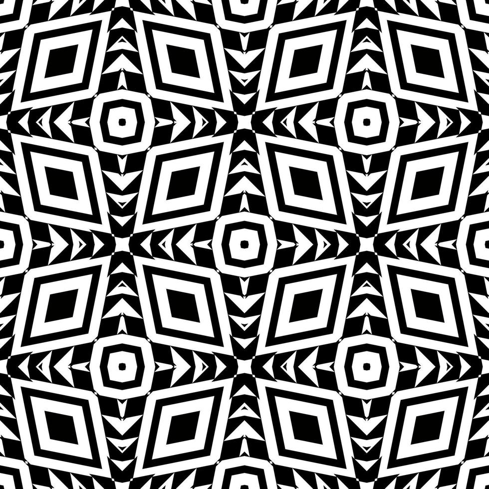 black and white seamless geometric pattern background vector