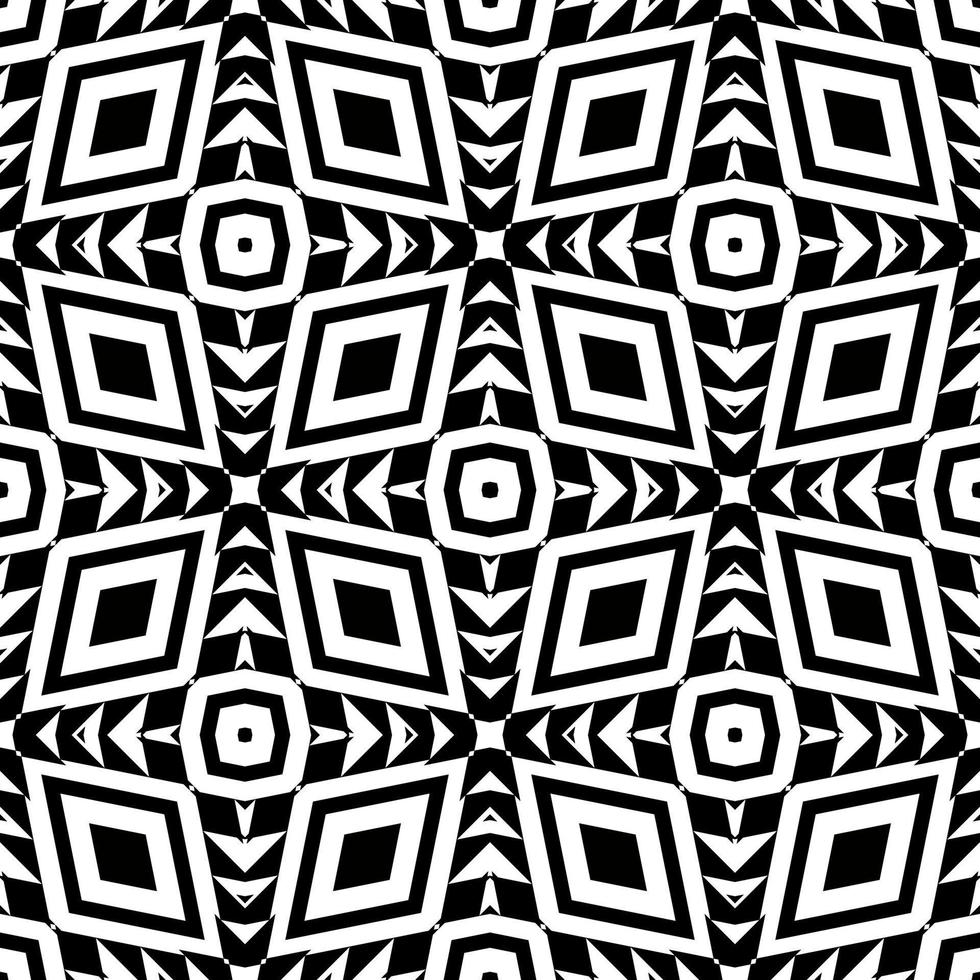 black and white seamless geometric pattern background vector