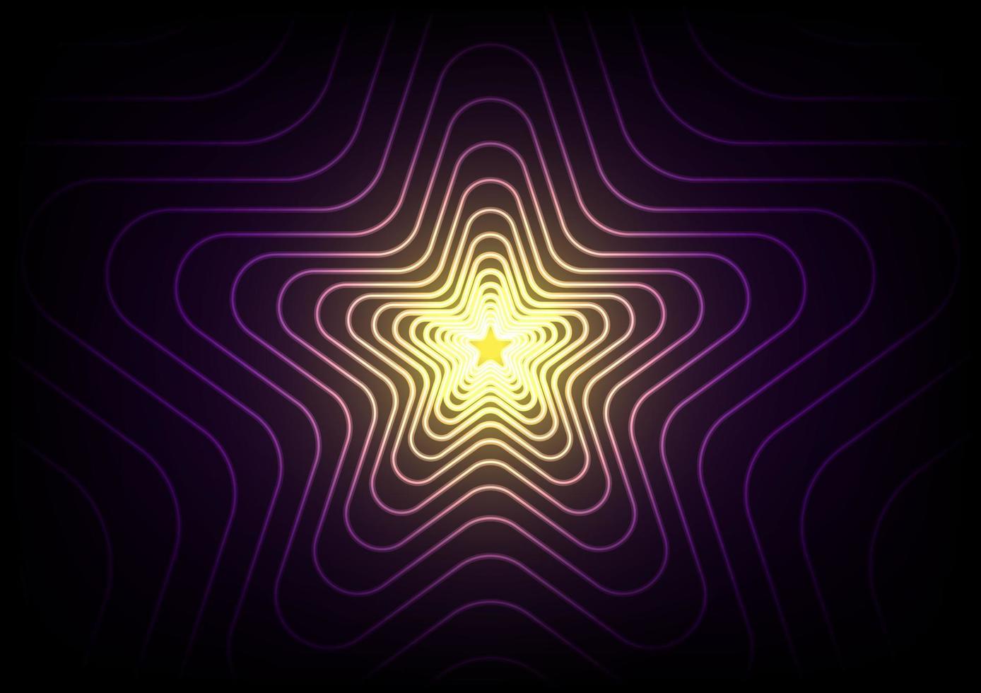 Aura star shiny wave purple motion cyber space background vector