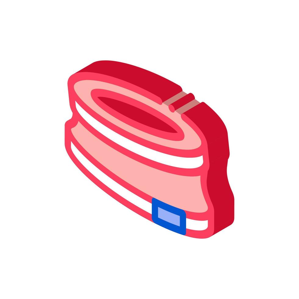 bump stop karting track isometric icon vector illustration