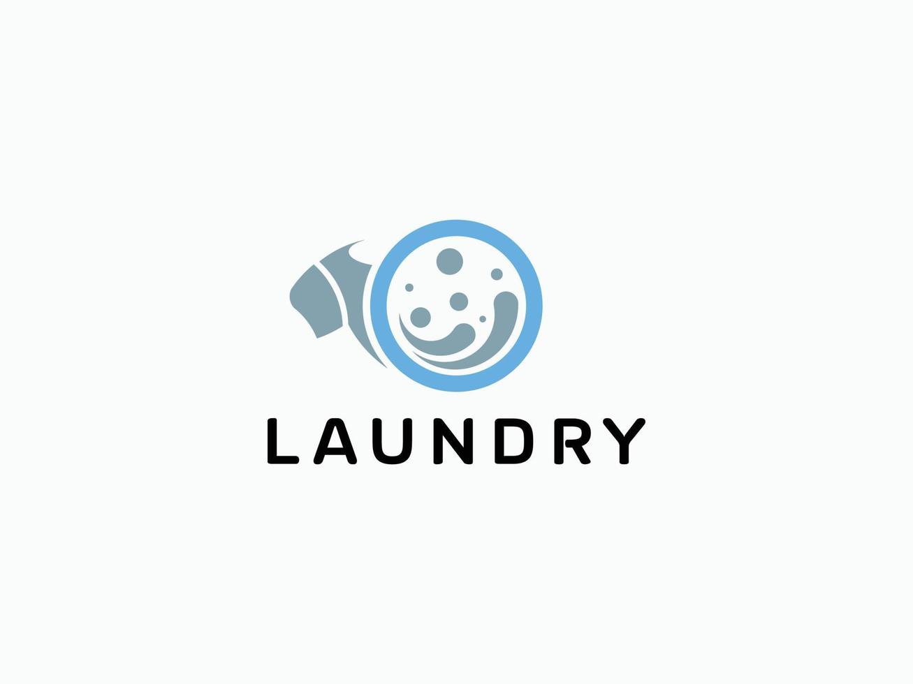 free vector laundry logo.