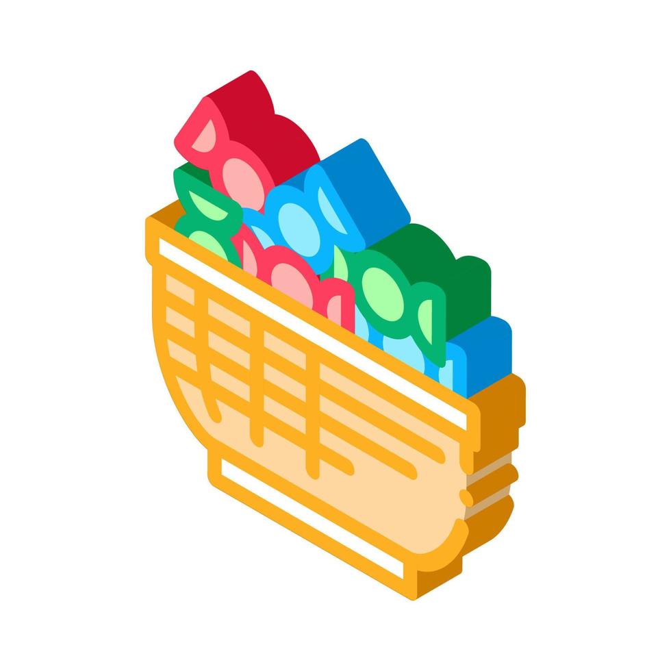 candies for clients isometric icon vector illustration