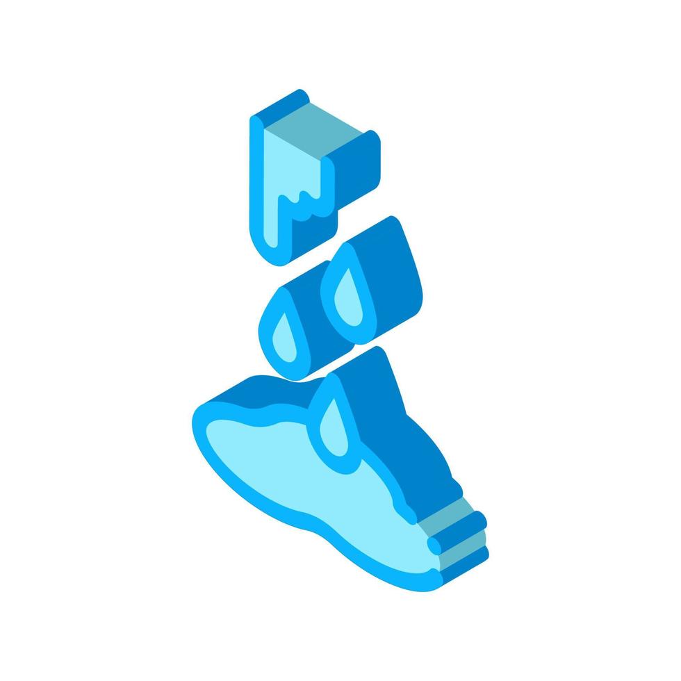 water broke isometric icon vector illustration color