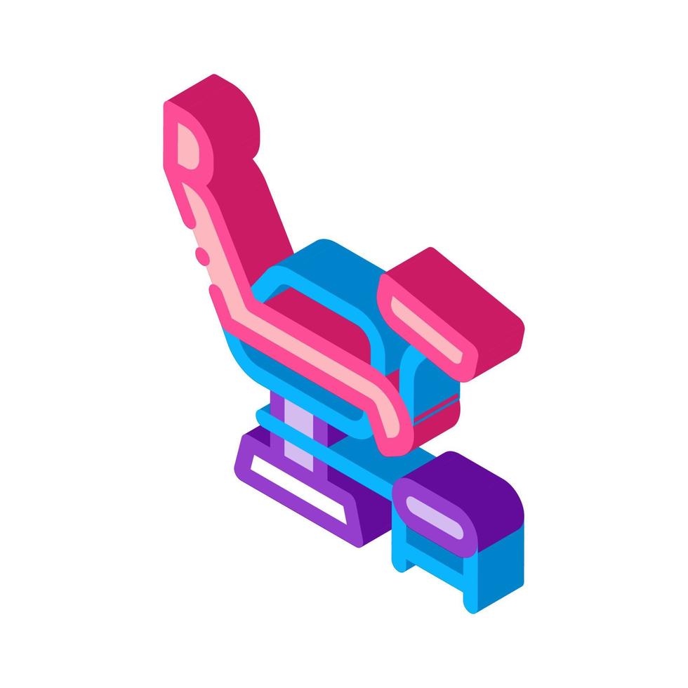 color de ilustración de vector de icono isométrico de silla genérica
