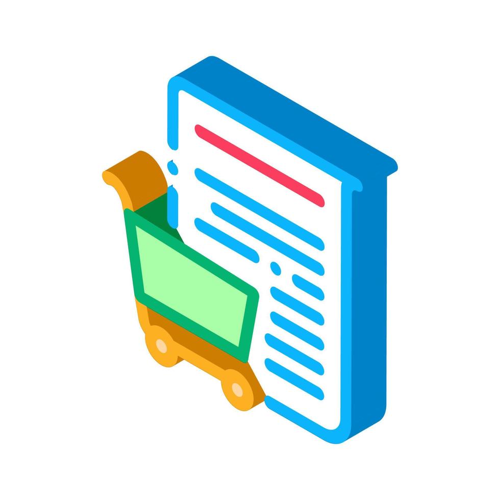 buying services of audit company isometric icon vector illustration