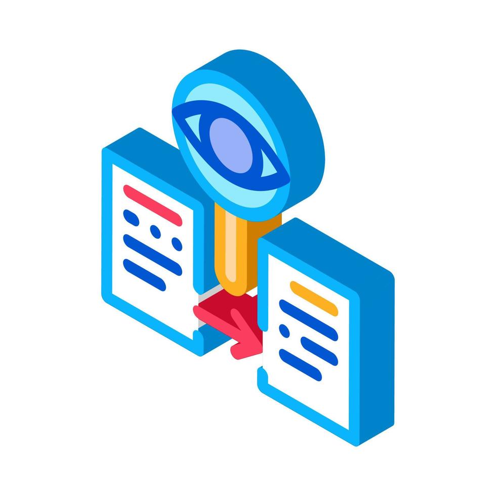 conformity of document policy isometric icon vector illustration