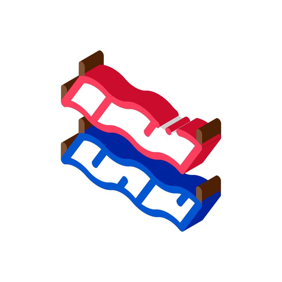 embossed stretch ceiling isometric icon vector illustration