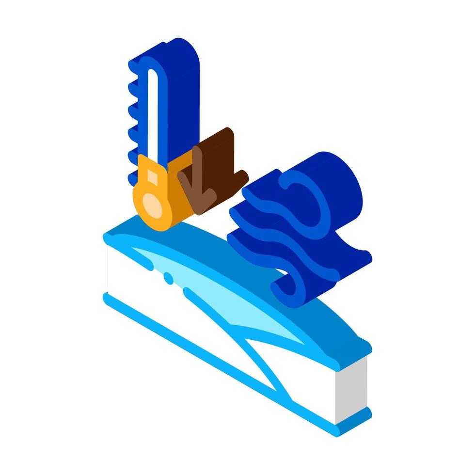 low arctic temperature isometric icon vector illustration