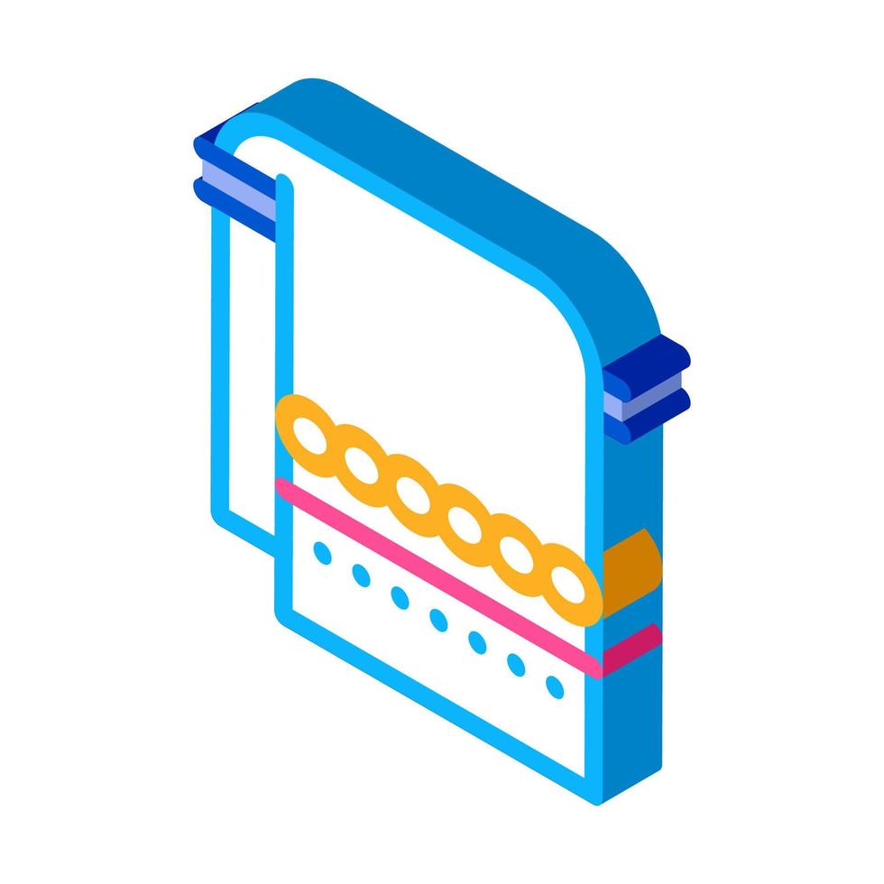 towel for dry baby isometric icon vector illustration