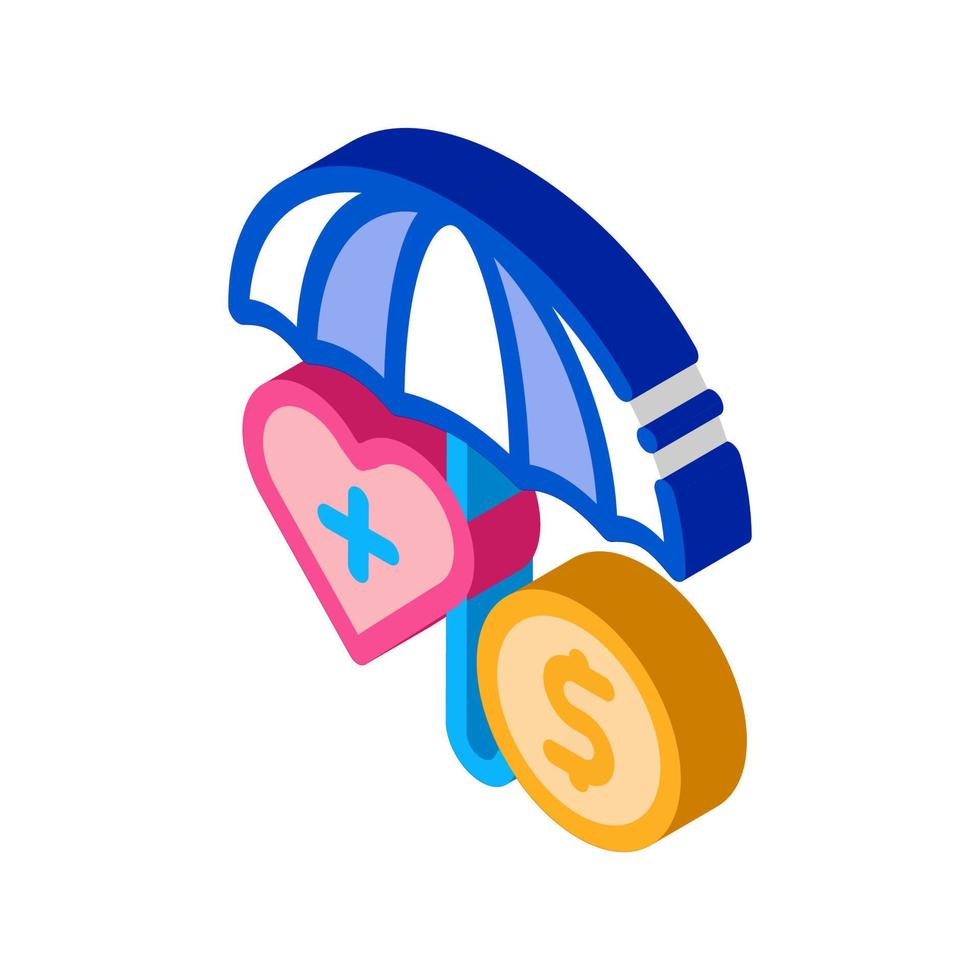 health protection buy isometric icon vector illustration