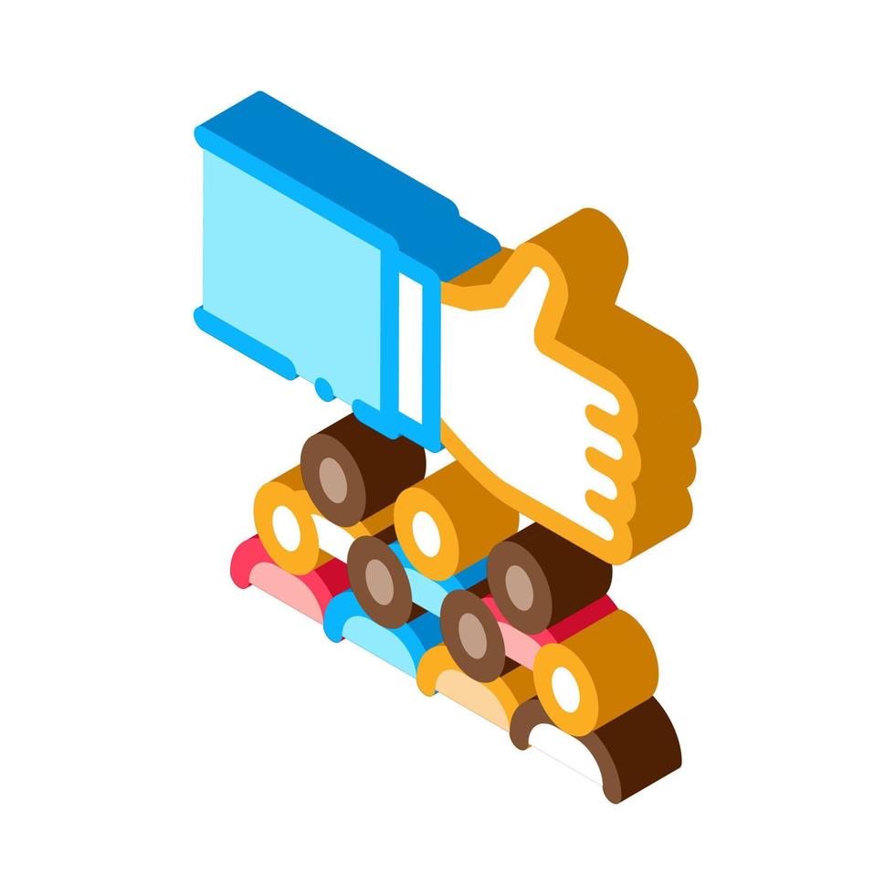 social group isometric icon vector illustration color