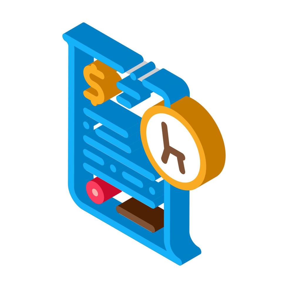 buying agreement isometric icon vector illustration color