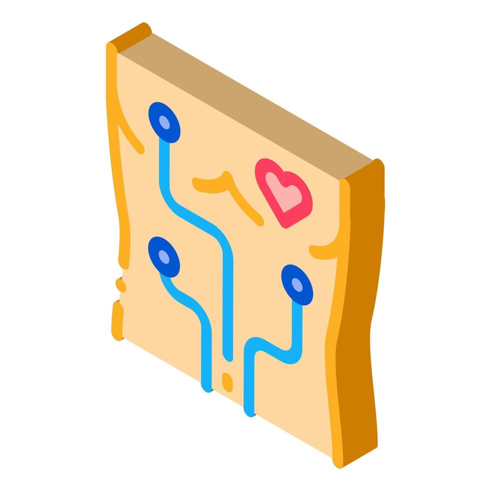 heart examination device isometric icon vector illustration