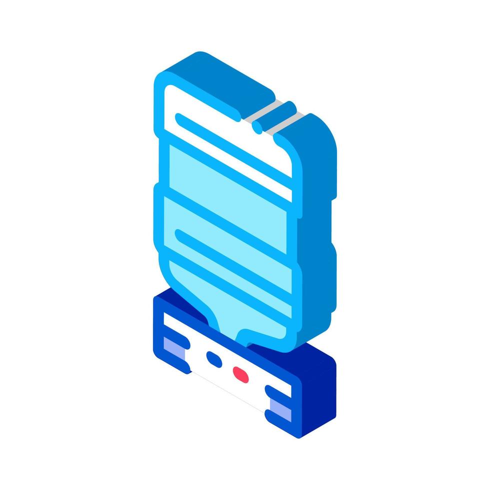 office water cooler isometric icon vector illustration