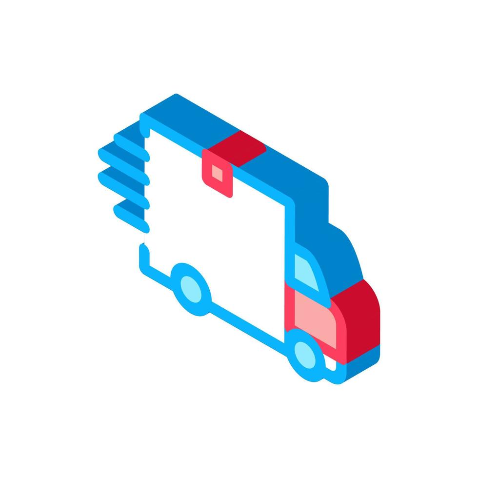 webshop delivery isometric icon vector illustration
