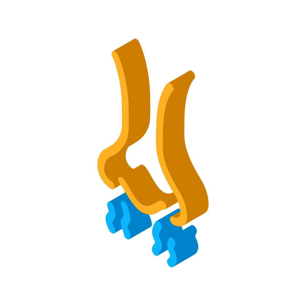 nose odor steam isometric icon vector illustration