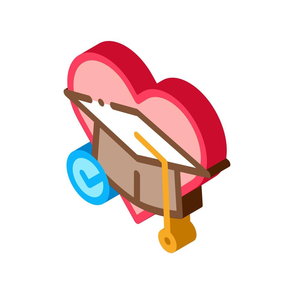 educational tolerance isometric icon vector illustration color