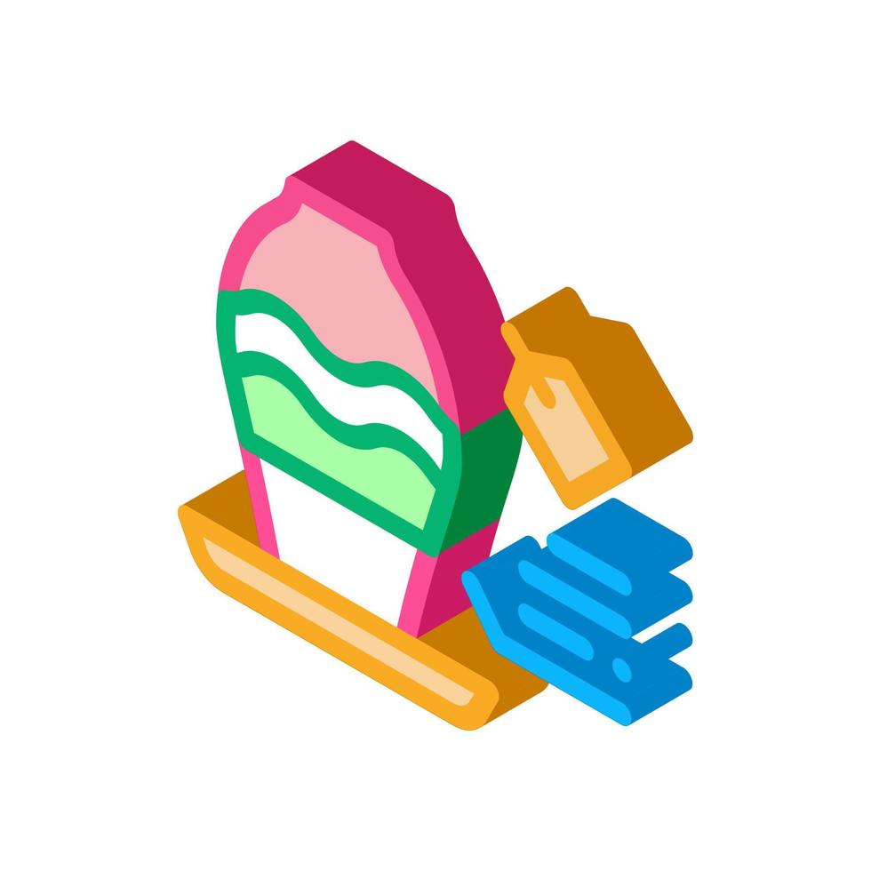 flower shop selling vase isometric icon vector illustration