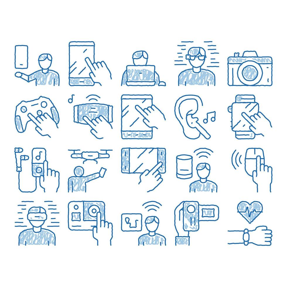 Gadget And Device icon hand drawn illustration vector