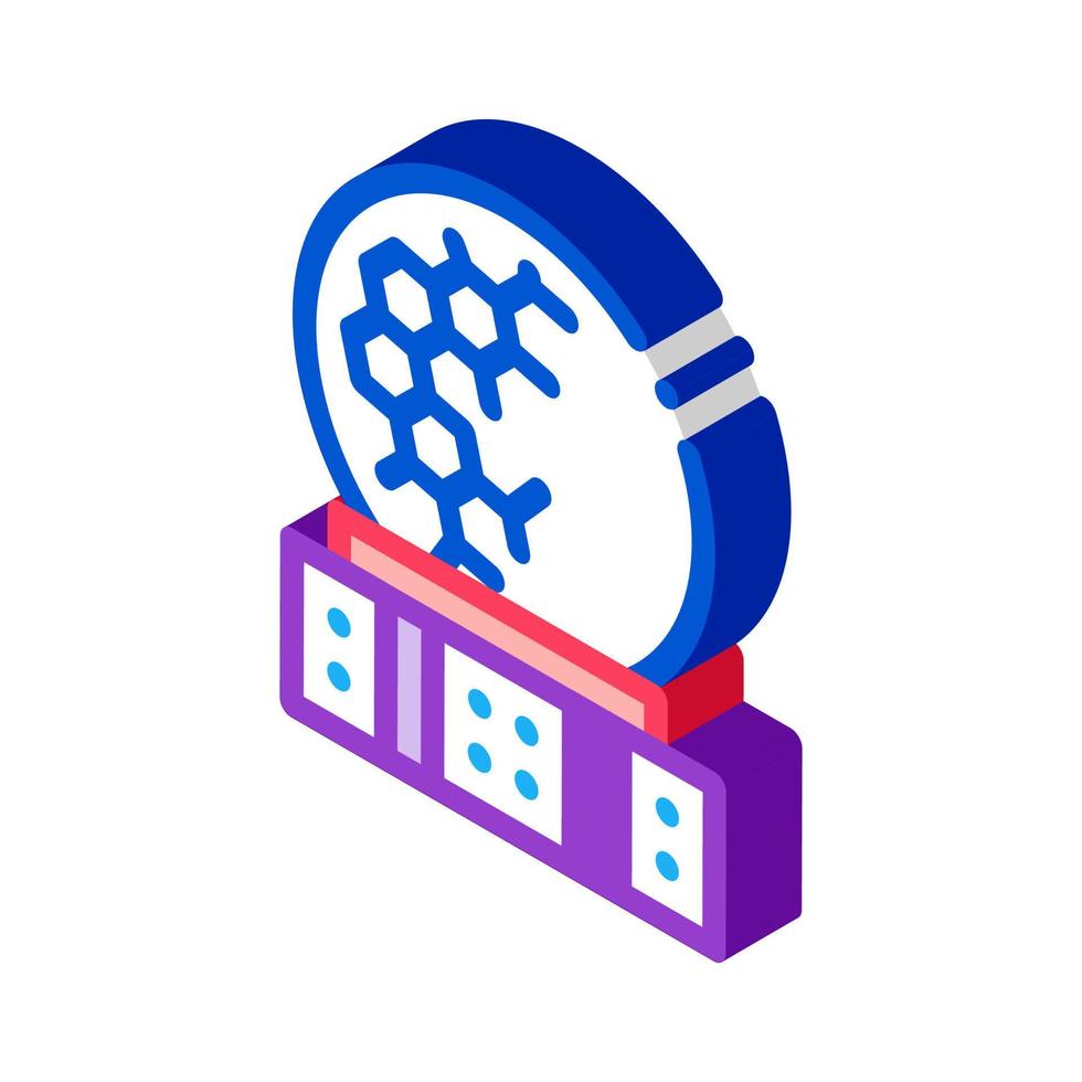 air navigation satellite center isometric icon vector illustration