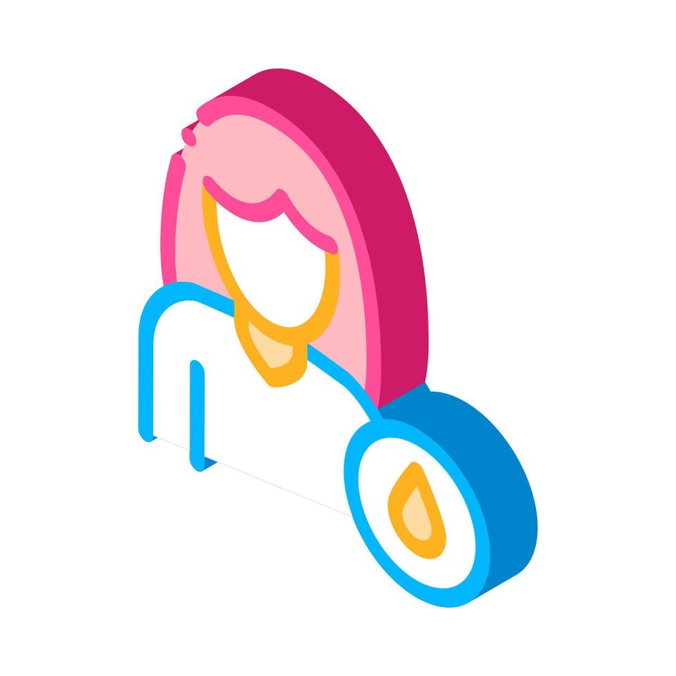 Frequent Urination Symptomp Pregnancy isometric icon vector illustration