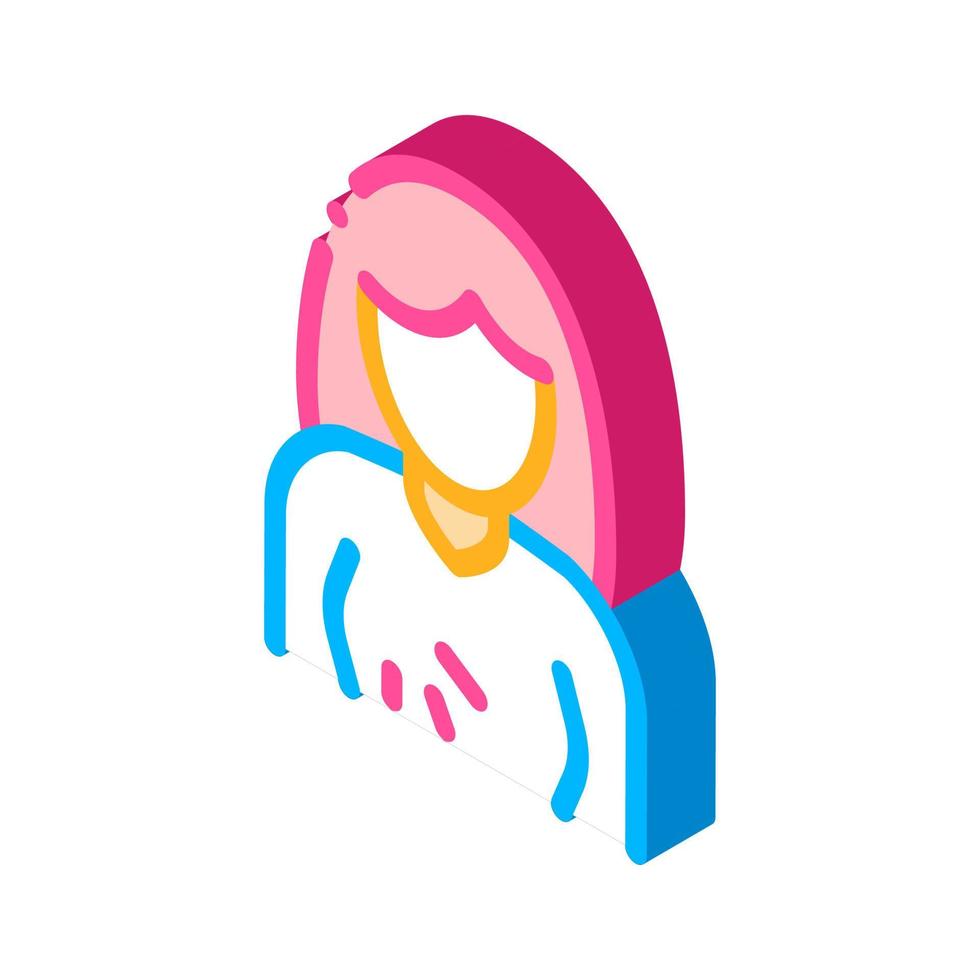 Breast Swelling Symptomp Of Pregnancy isometric icon vector illustration