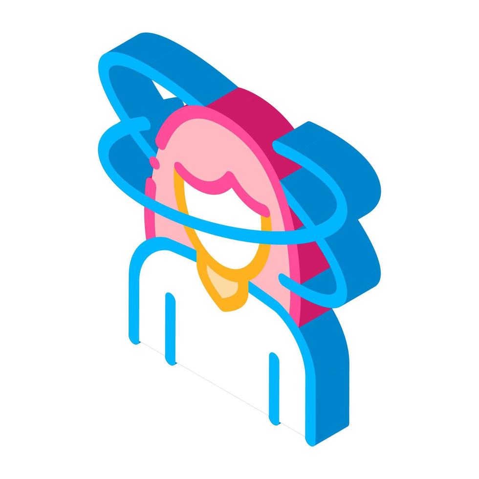 Delay In Menstruation isometric icon vector illustration