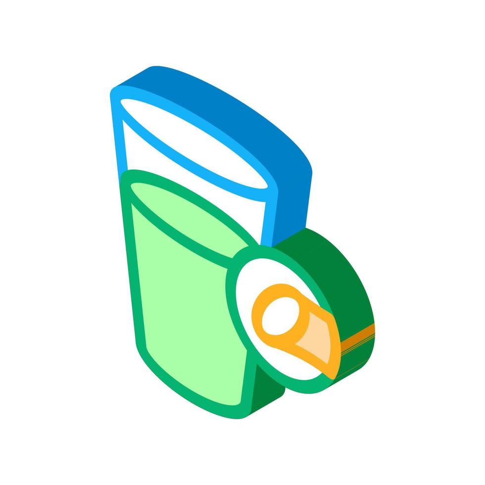 Cup Sweet Water isometric icon vector illustration