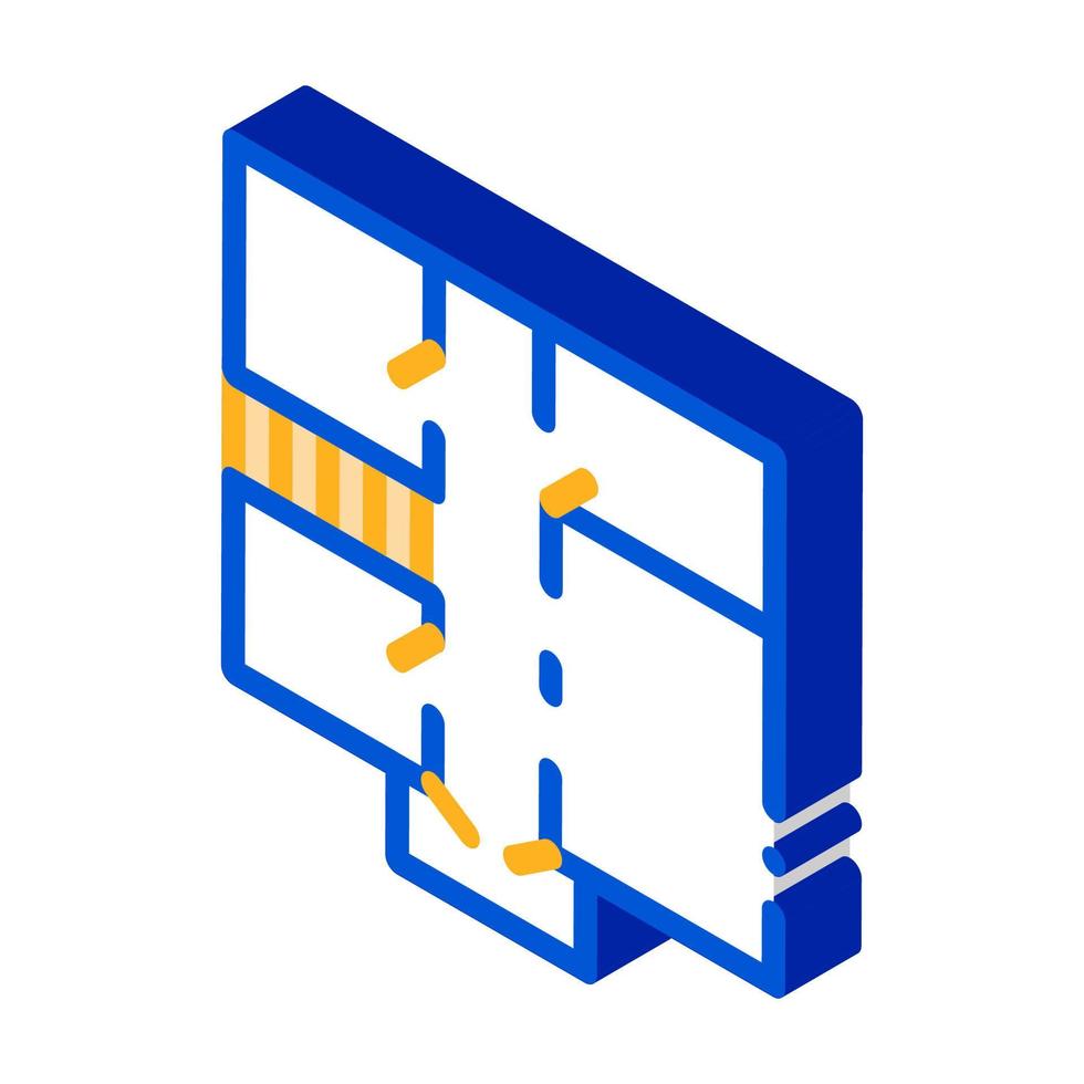 House Apartment Planning isometric icon vector illustration