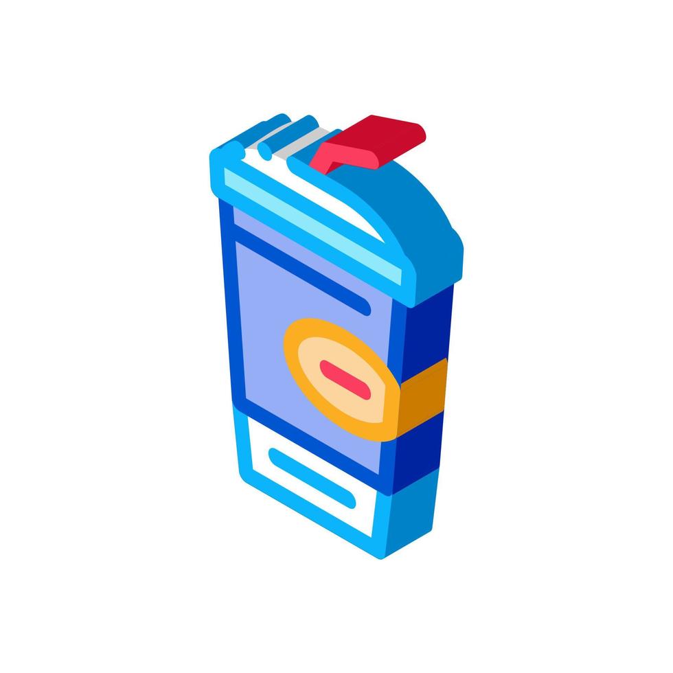 drink cup isometric icon vector illustration