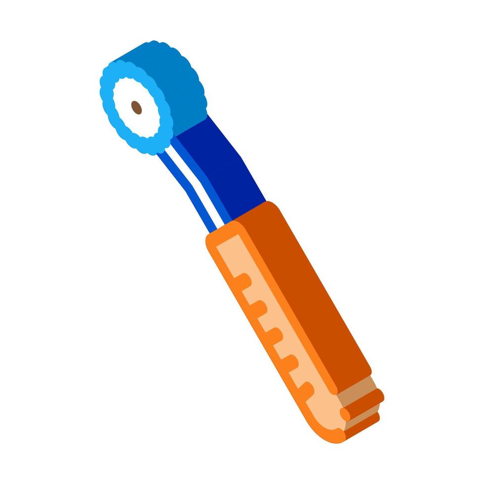 cuchillo de corte de cuero icono isométrico ilustración vectorial vector