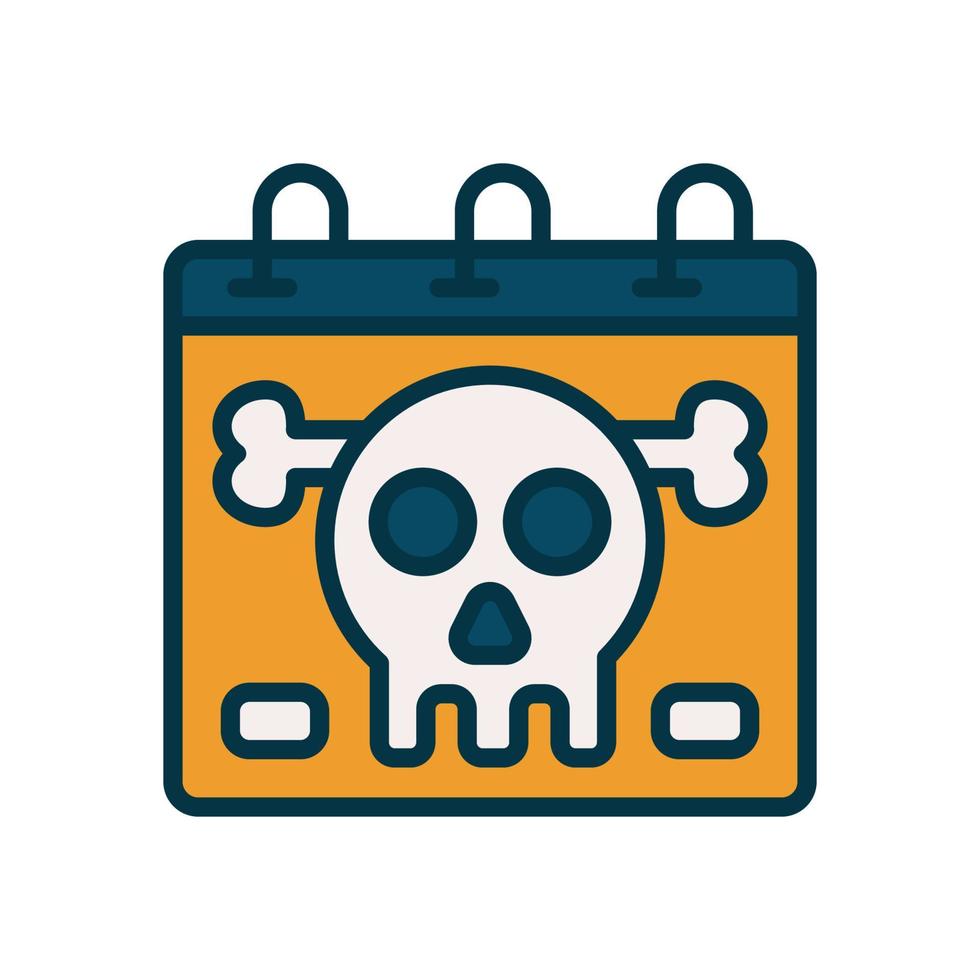 icono del día de halloween para su sitio web, móvil, presentación y diseño de logotipo. vector