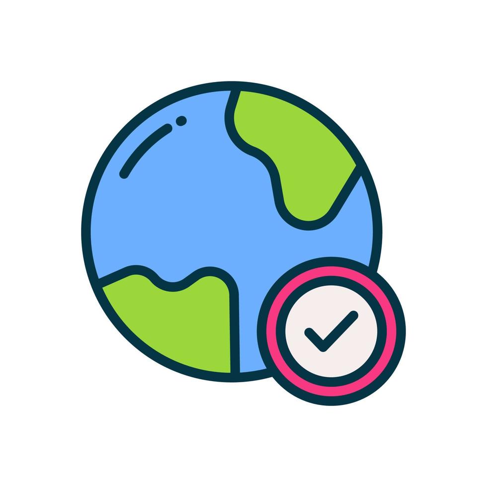 earth icon for your website, mobile, presentation, and logo design. vector