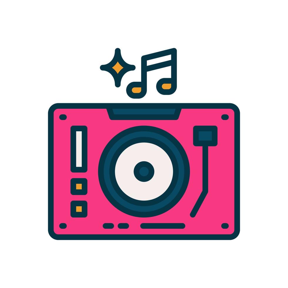 turntable icon for your website, mobile, presentation, and logo design. vector