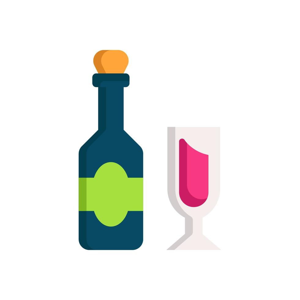 icono de vino para su sitio web, móvil, presentación y diseño de logotipo. vector