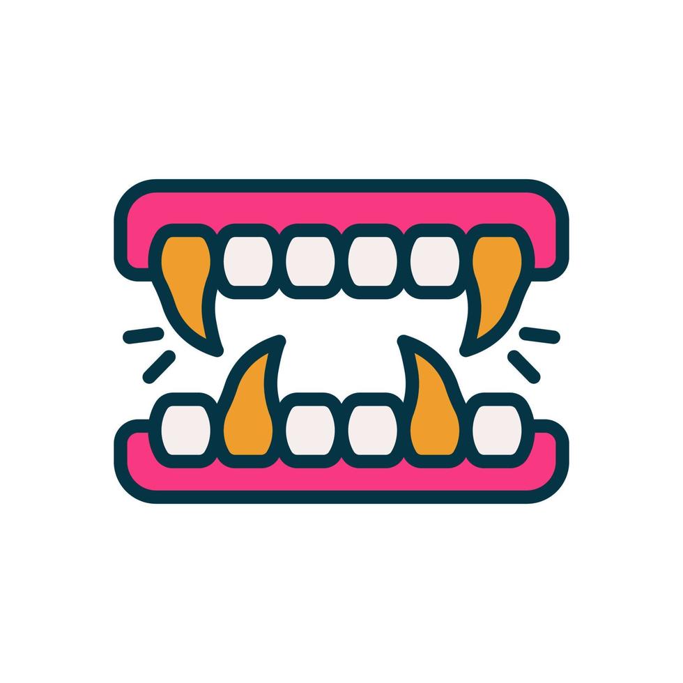 fangs icon for your website, mobile, presentation, and logo design. vector
