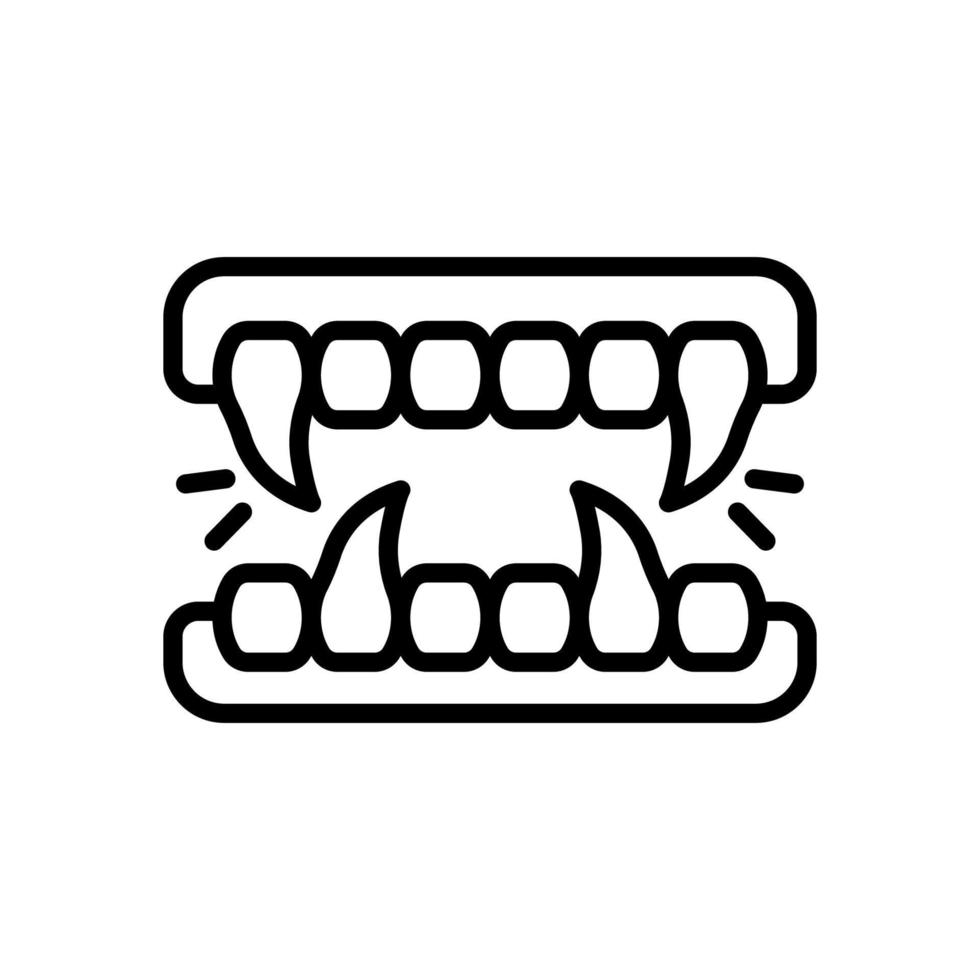 fangs icon for your website, mobile, presentation, and logo design. vector