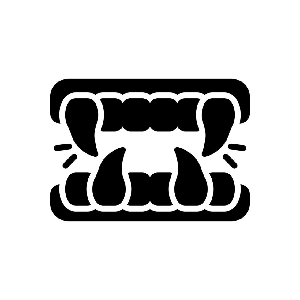 fangs icon for your website, mobile, presentation, and logo design. vector