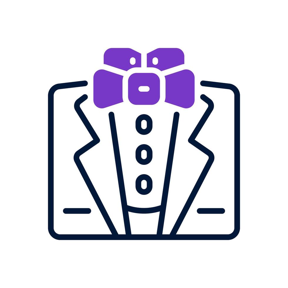 tuxedo icon for your website, mobile, presentation, and logo design. vector