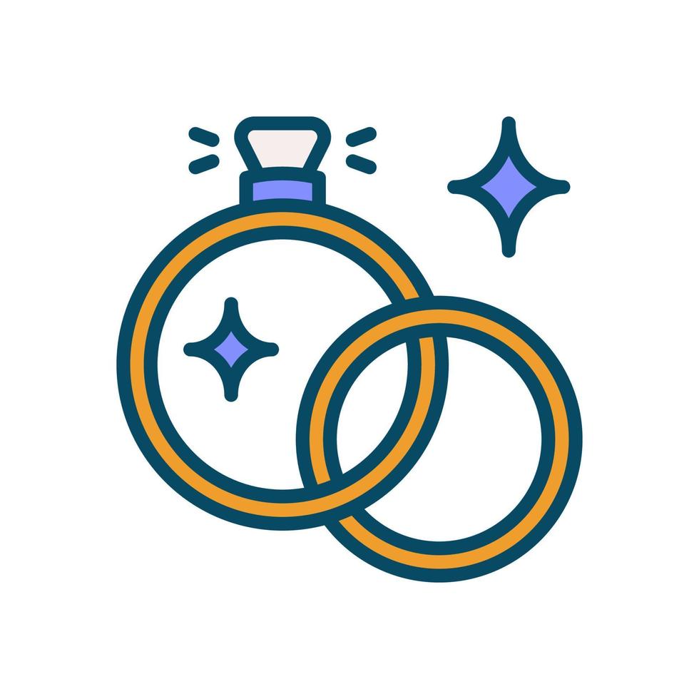 wedding ring icon for your website, mobile, presentation, and logo design. vector