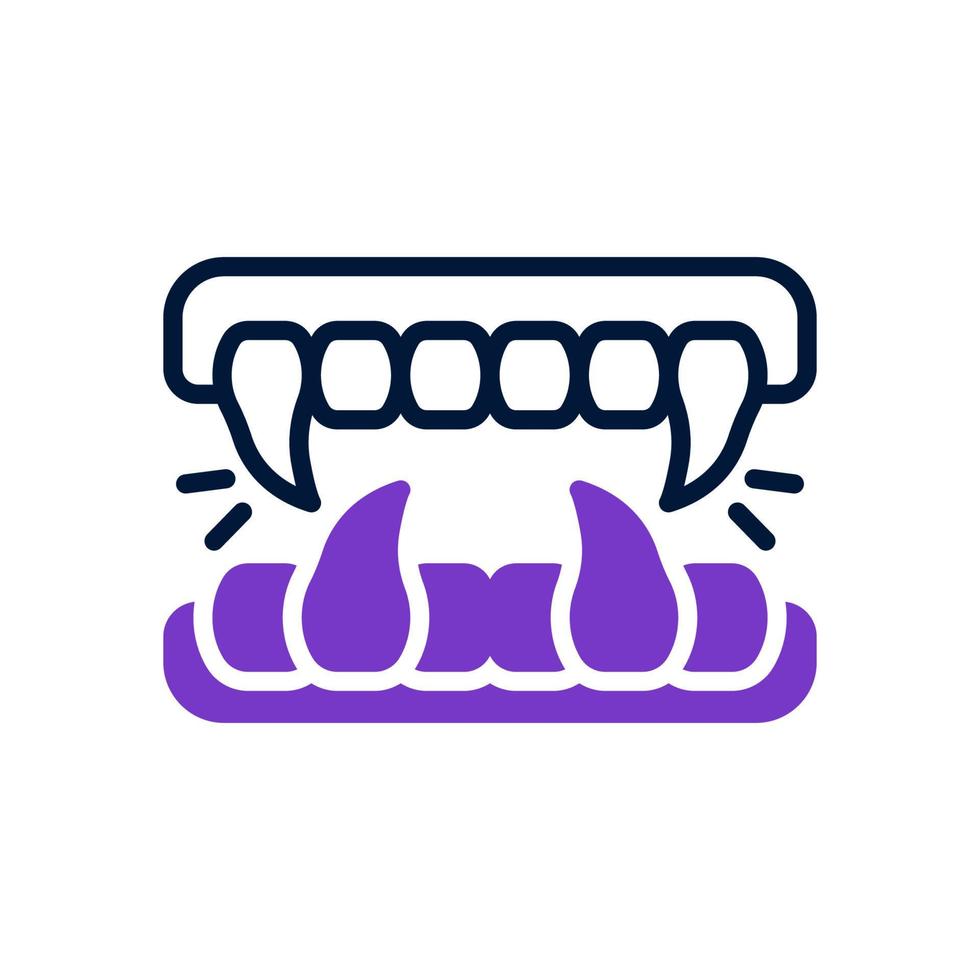 fangs icon for your website, mobile, presentation, and logo design. vector