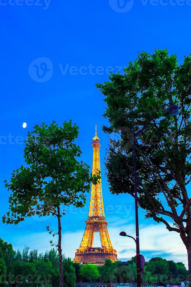 Wonderful view of Eiffel Tower in Paris photo