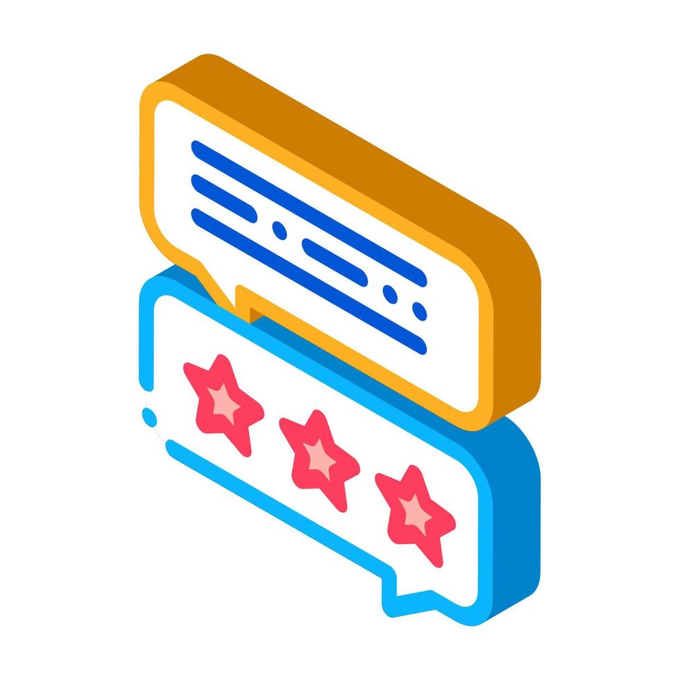 getting stars isometric icon vector illustration